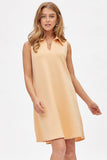 Collared Scuba Modal A-Line Dress TRV-CRUISE