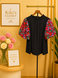 Floral Puff Sleeve Blouse