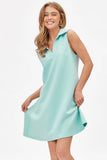 Collared Scuba Modal A-Line Dress TRV-CRUISE