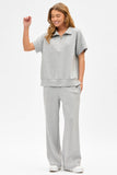 Short Sleeve  Pants Set