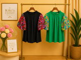Floral Puff Sleeve Blouse