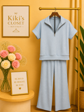 Short Sleeve  Pants Set