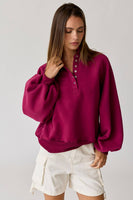 Melissa Snap Button Sweatshirt