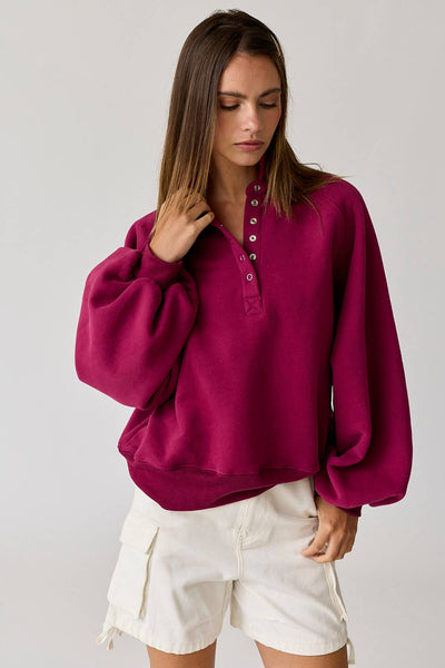 Melissa Snap Button Sweatshirt