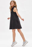 Collared Scuba Modal A-Line Dress TRV-CRUISE