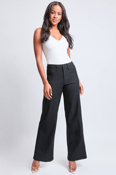 Junior Hyperstretch High Rise Wide Leg Jeans