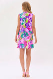 Summer Tropical Leaf Print Dress