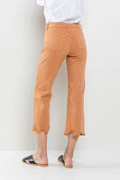 MID RISE STRAIGHT IN PHEASANT WITH FRAYED HEM - PHEASANT
