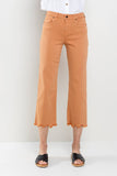 MID RISE STRAIGHT IN PHEASANT WITH FRAYED HEM - PHEASANT