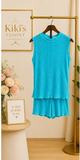 Ocean Play Pleated Set