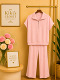 Short Sleeve  Pants Set