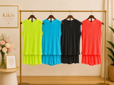 Ocean Play Pleated Set