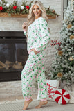 Pink Bow Green Christmas Tree Lounge Set