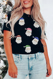 Black Santa Patch T-Shirt
