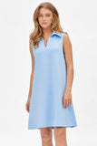 Collared Scuba Modal A-Line Dress TRV-CRUISE