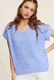 Camille Sweater: Periwinkle