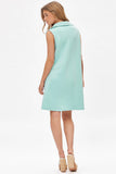 Collared Scuba Modal A-Line Dress TRV-CRUISE