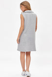Collared Scuba Modal A-Line Dress TRV-CRUISE
