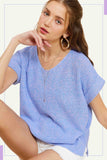 Camille Sweater: Periwinkle