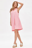 Collared Scuba Modal A-Line Dress TRV-CRUISE