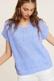 Camille Sweater: Periwinkle